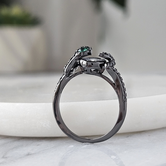 Black Gold Snake Ring, Size 7 Charmed Aroma - Picture 3 of 5